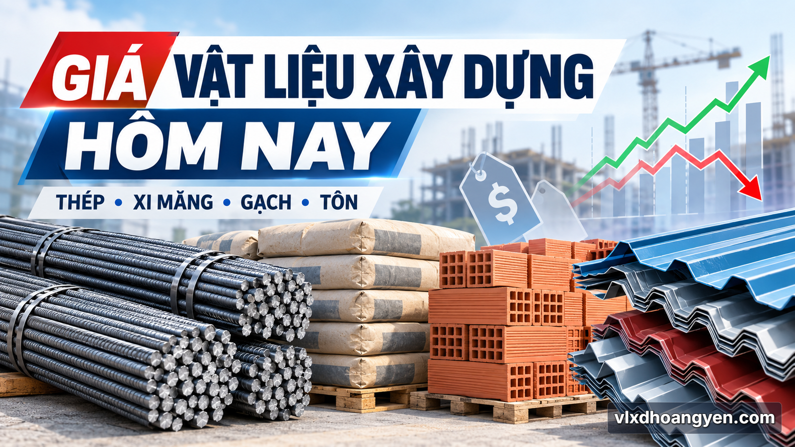 Giá Vật Liệu Xây Dựng Hôm Nay? Xi Măng, Thép, Gạch, Tôn - Tin Tức Hoàng Yến